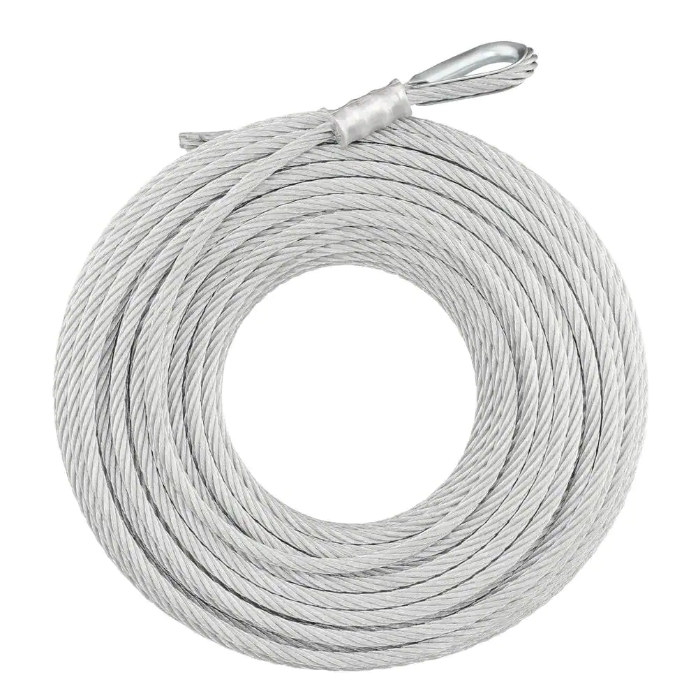 Everbilt 1/4 in. x 100 ft. Galvanized Steel Uncoated Wire Rope