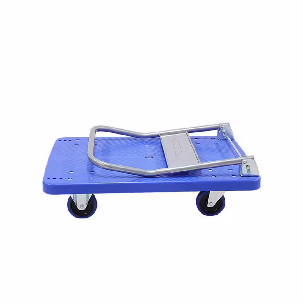 Tatayosi 440 lbs. Weight Capacity Foldable Hand Cart for Home, Office, Warehouse, Garage, Workshop, School, Garden, Blue