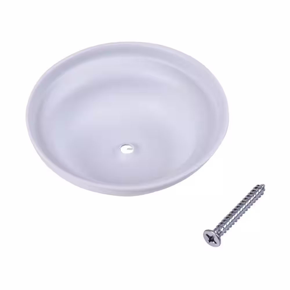 Oatey 4 in. Plastic Bell Cleanout Cover Plate in White