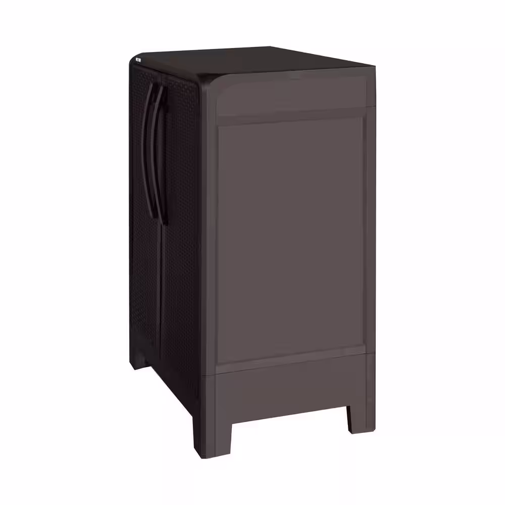 MQ Eclypse 27.55 in. W x 39.37 in. H x 18.11 in. D Medium 3-Shelf Freestanding Cabinet in Espresso