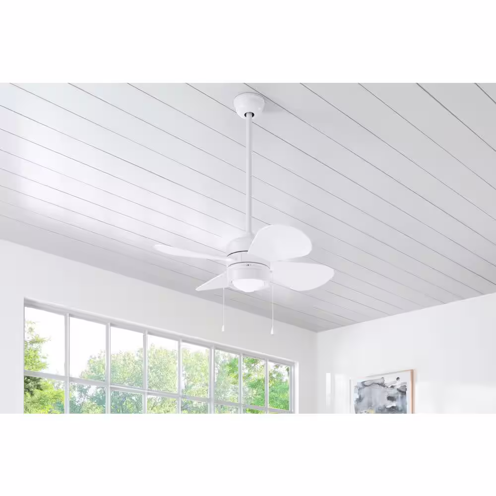 Home Decorators Collection Padgette 36 in. LED White Ceiling Fan