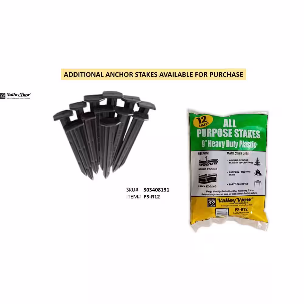 VALLEY VIEW 300 ft. Diamond Lok Paver Edging with 300 Anchor Stakes
