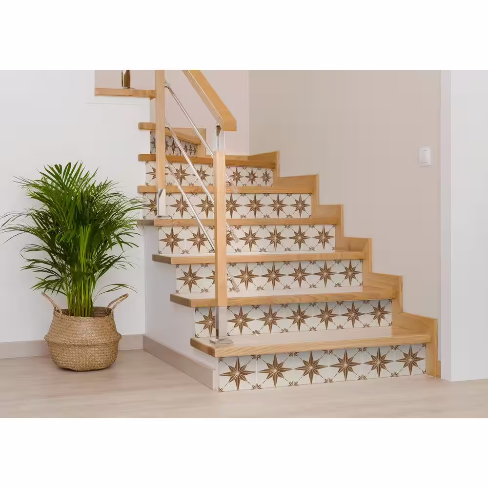 None Brown B58 6 in. x 6 in. Vinyl Peel and Stick Tile (24 Tiles, 6 sq.ft./Pack)
