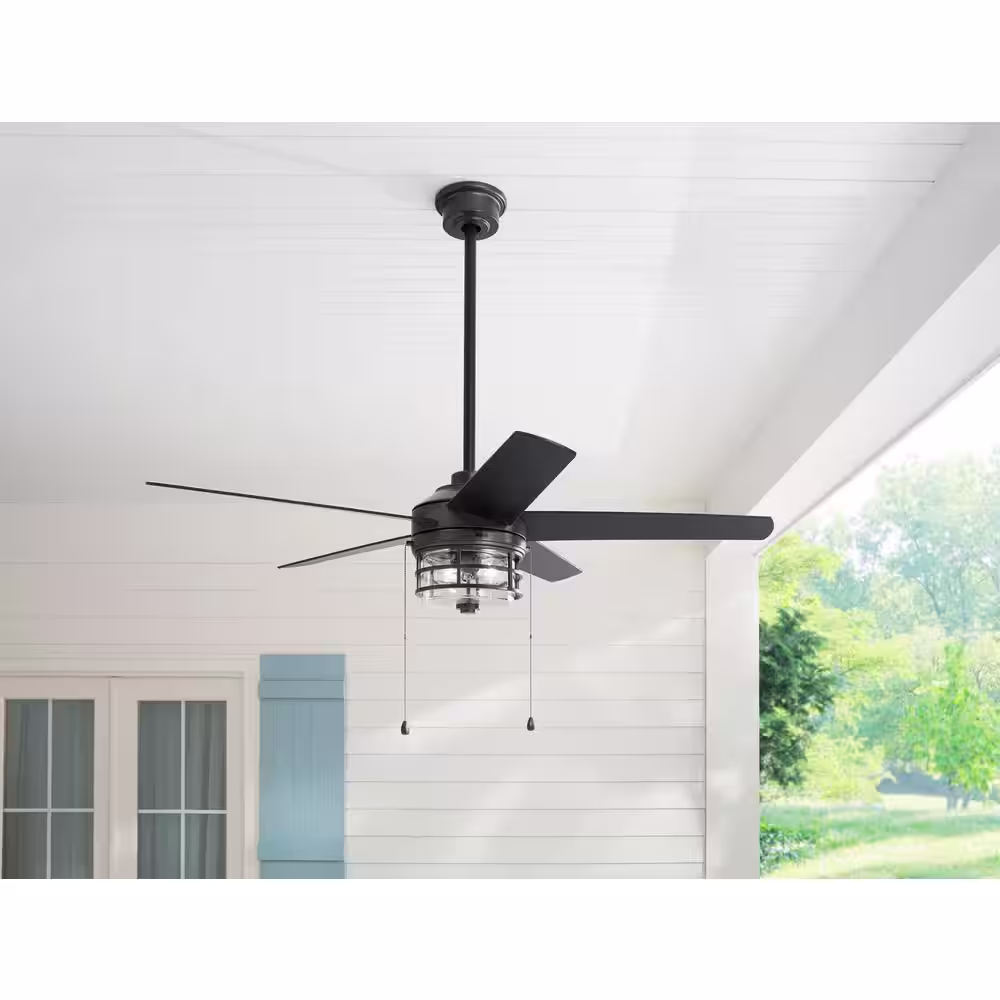 Home Decorators Collection Colbridge 52 in. LED Indoor/Outdoor Natural Iron Ceiling Fan with Light