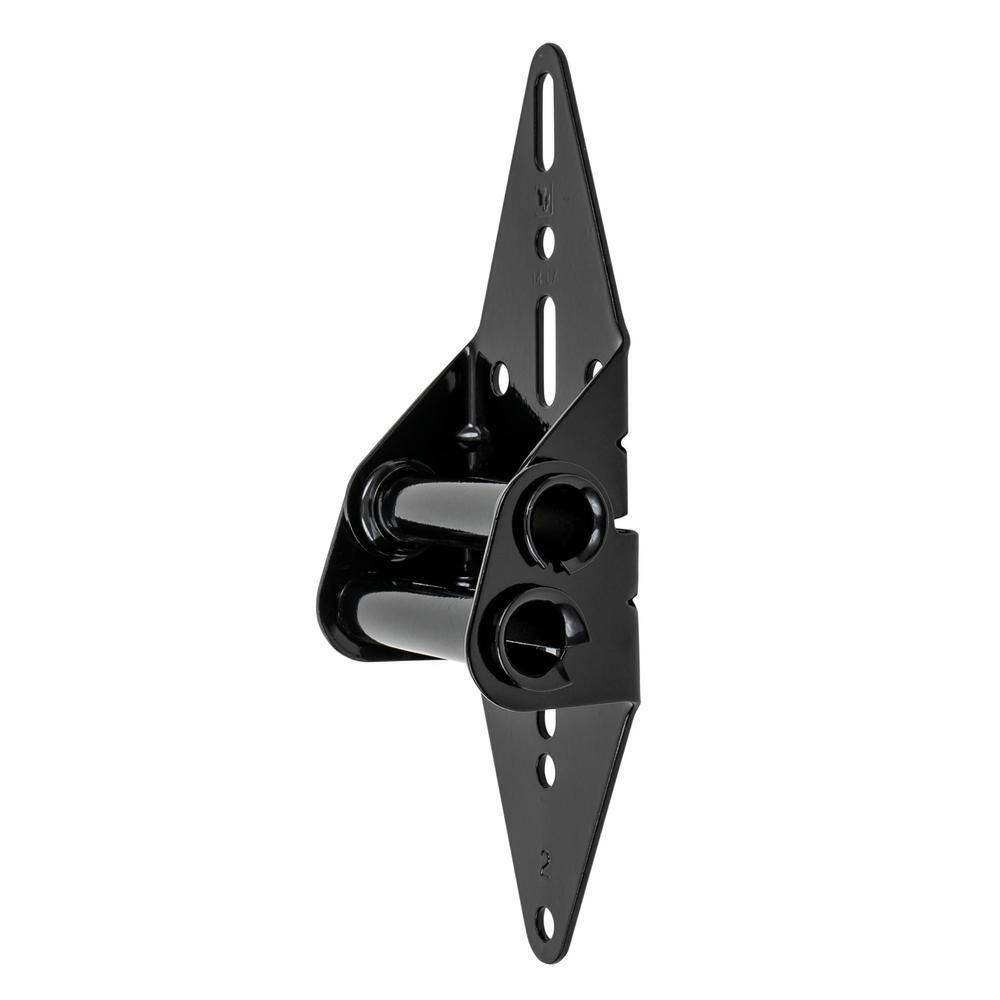 IDEAL SECURITY Black Garage Door Hinge for Second and Third Panels, Hinge 2 (2-Pack)