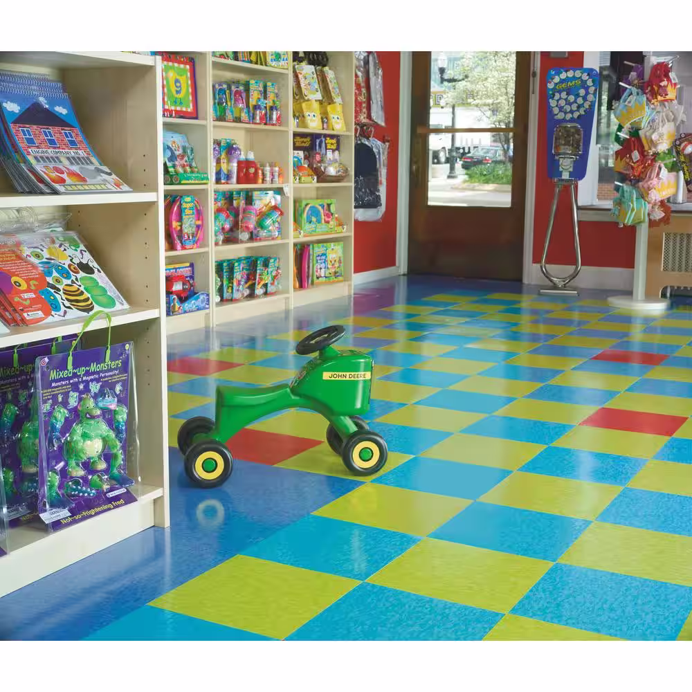 Armstrong Flooring Imperial Texture VCT 12 in. x 12 in. Kickin Kiwi Standard Excelon Commercial Vinyl Tile (45 sq. ft. / case)
