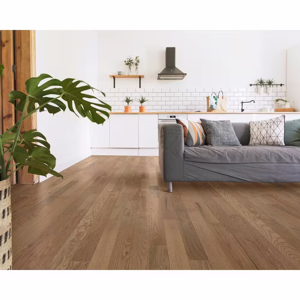 Blue Ridge Hardwood Flooring Northern Coast Rock Cliffs Oak 3/4 in. Thick x 4 in. Width x Random Length Solid Hardwood Flooring (16 sq. ft./case)