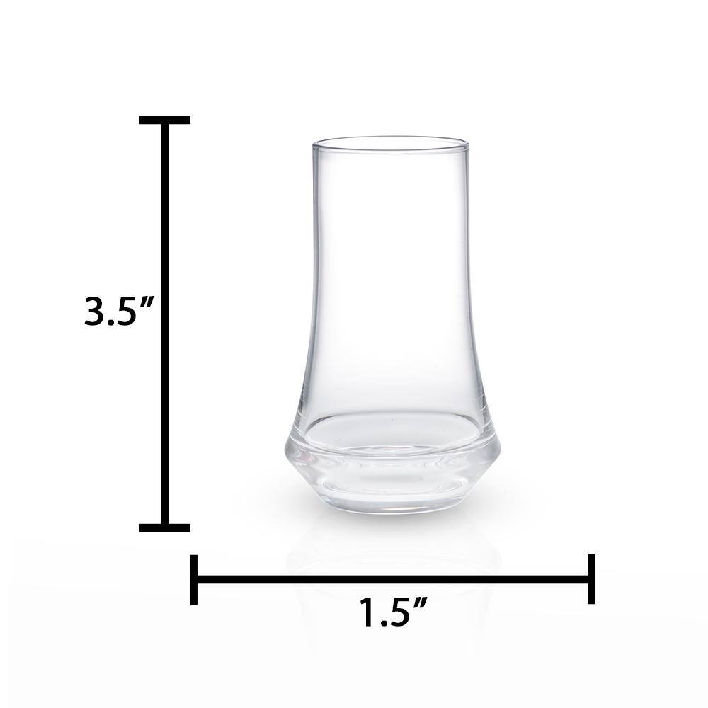 JoyJolt Callen Pilsner 15.5 oz. Beer Glass (Set of 8)
