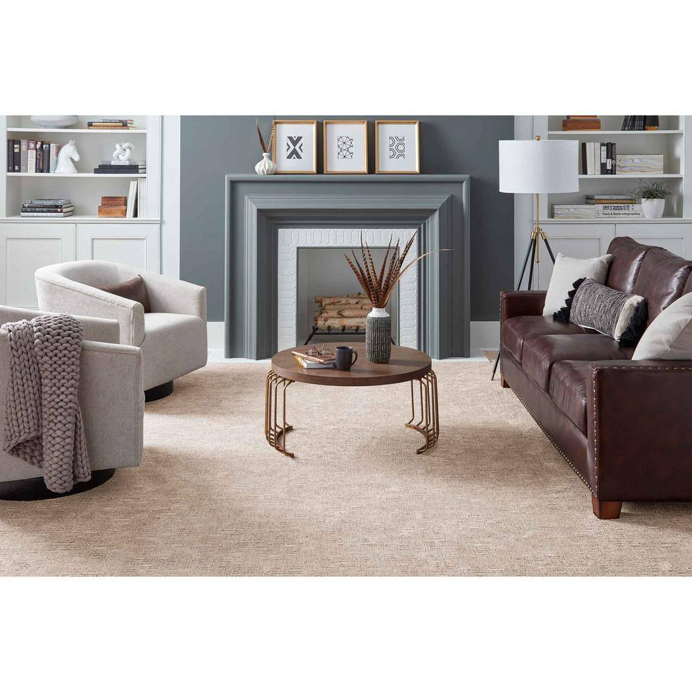 Home Decorators Collection Corry Sound  - Frosted Pane - Gray 38 oz. Polyester Pattern Installed Carpet