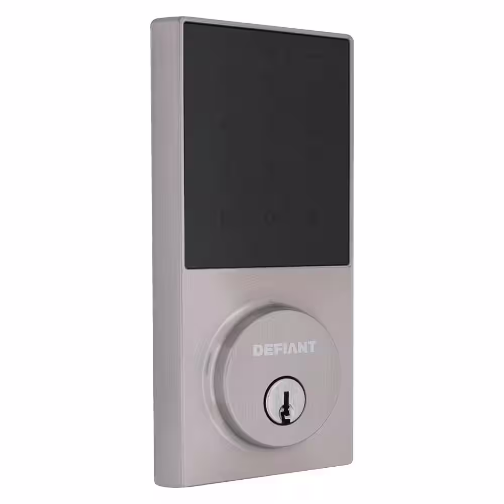Defiant Slim Satin Nickel Electronic Touchpad Deadbolt