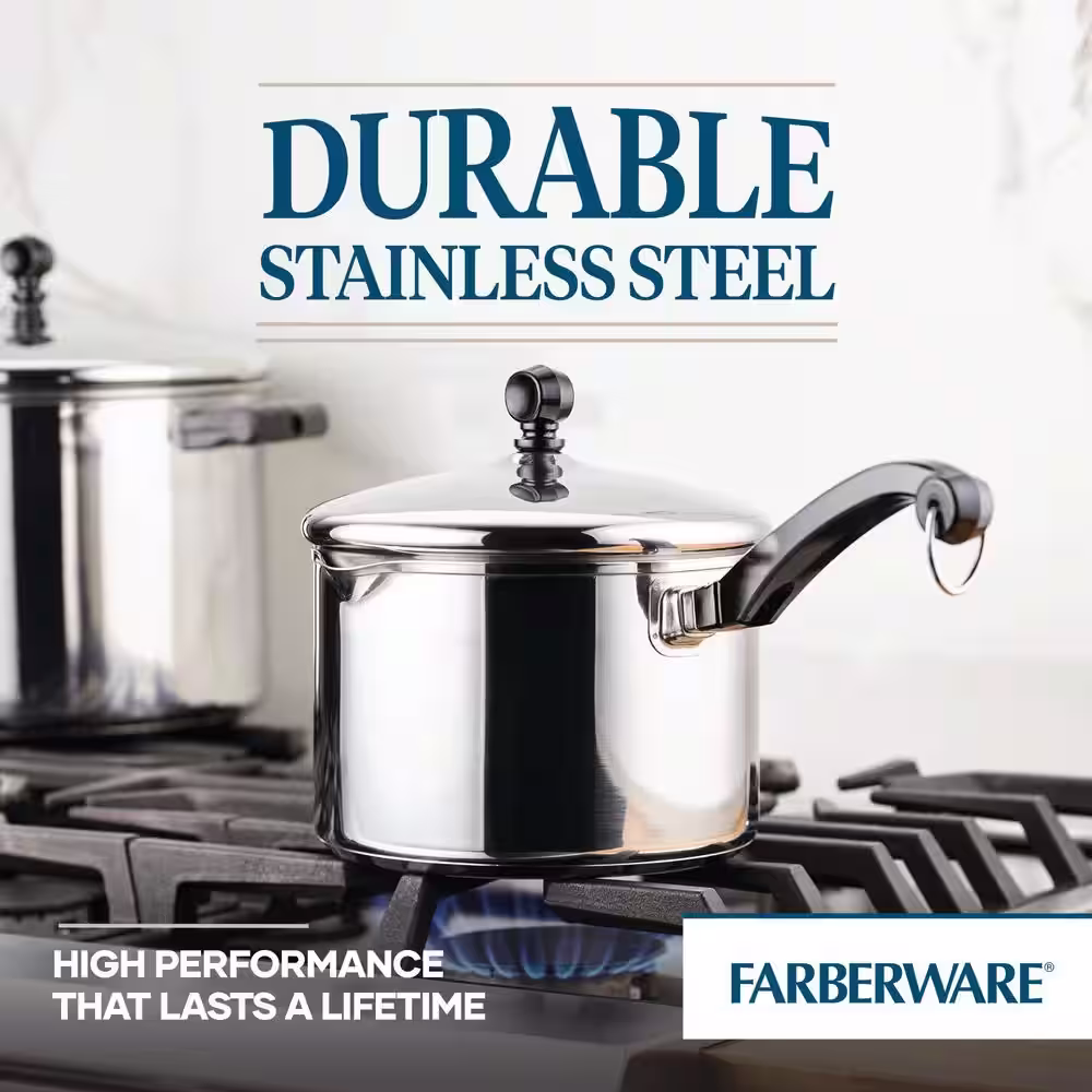 Farberware Classic Series 3 qt. Stainless Steel Sauce Pan with Lid