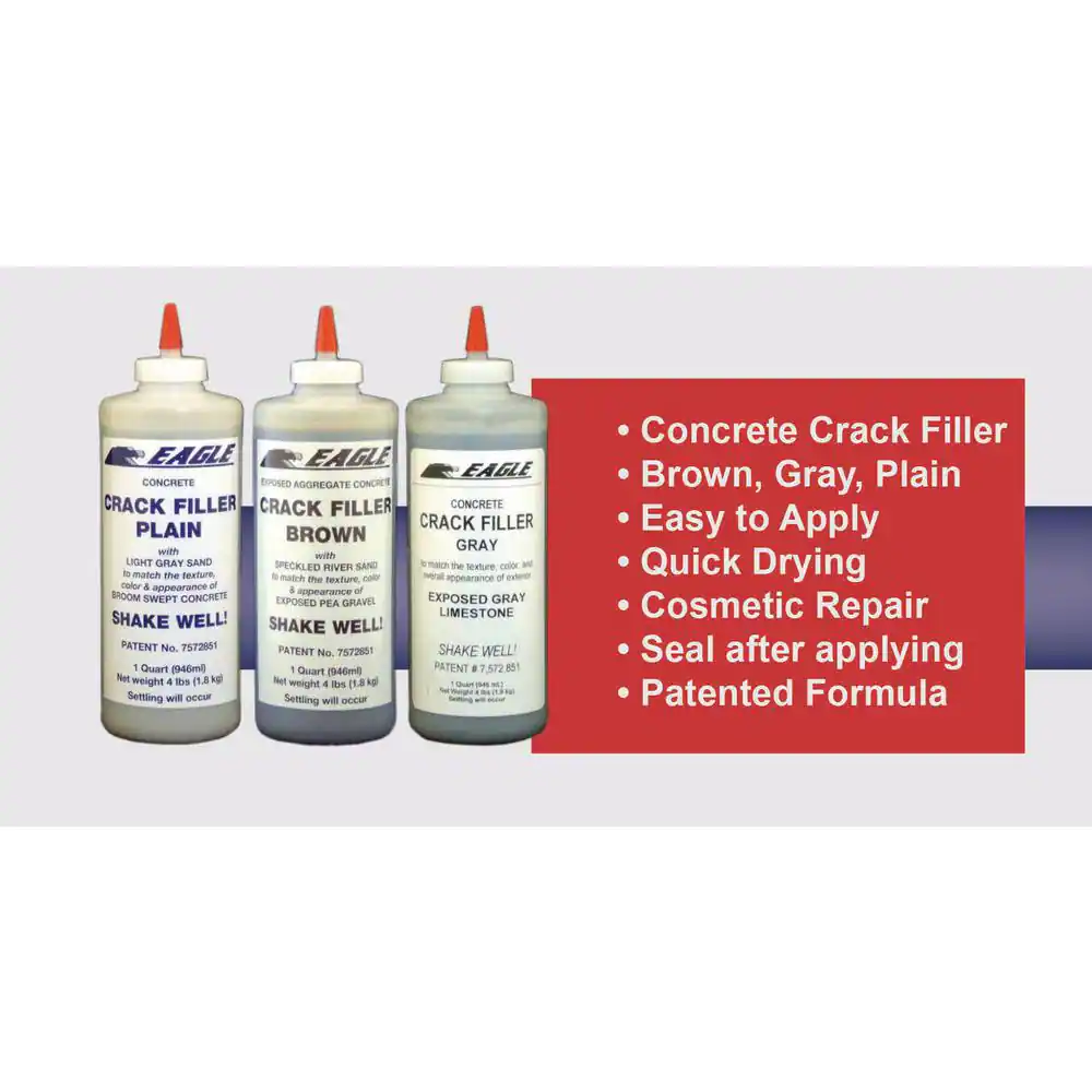 Eagle 1 qt. Bottle of Crack Filler for Brown Exposed Aggregate Concrete