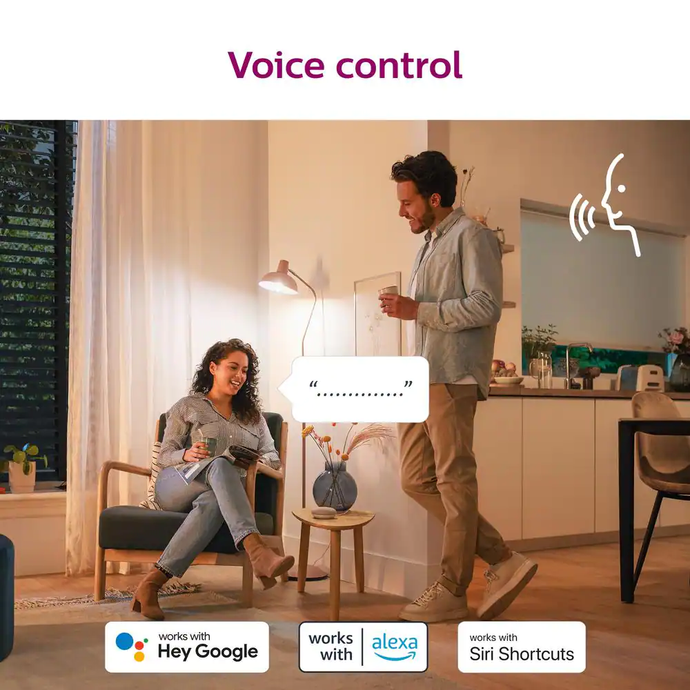 Philips 65-Watt Equivalent BR30 LED Smart Wi-Fi Daylight (5000K) Light Bulb Powered by WiZ with Bluetooth (1-Pack)