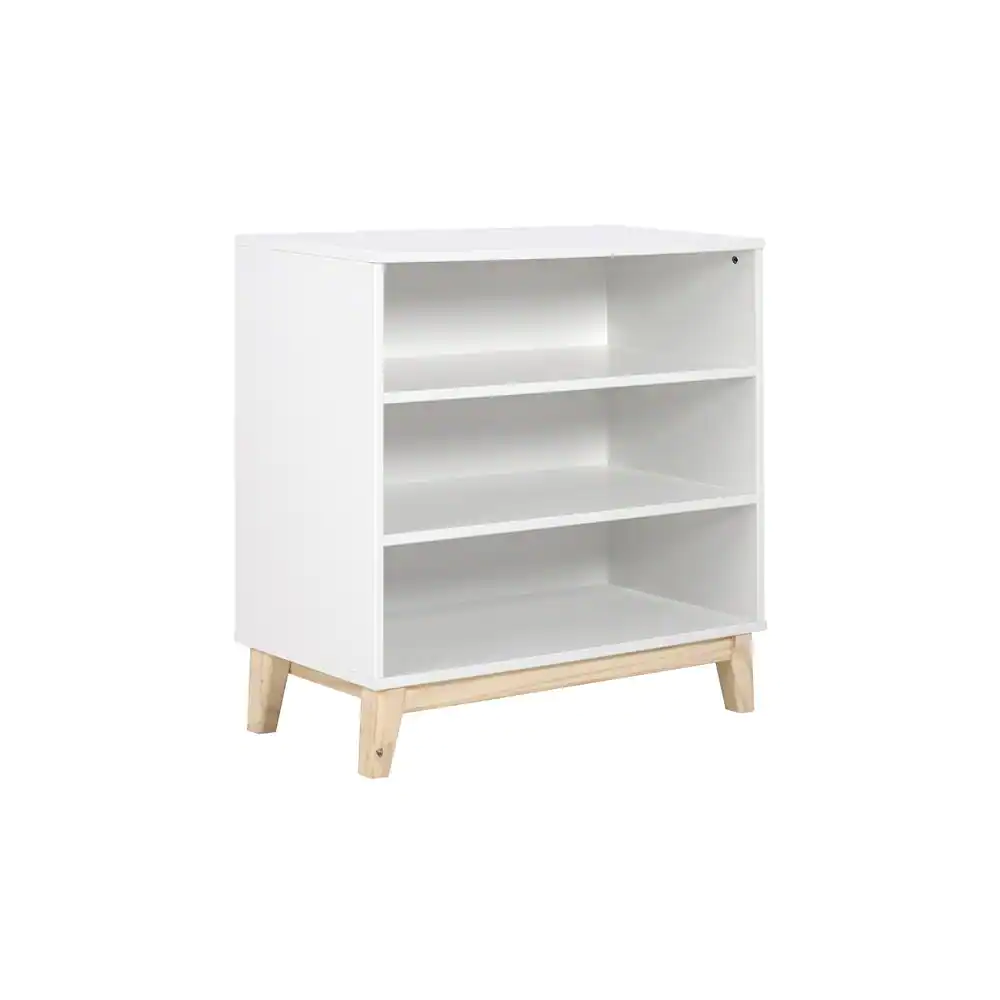 Alaterre Furniture MOD 34 in. H White Under Window 3-Shelf Bookcase