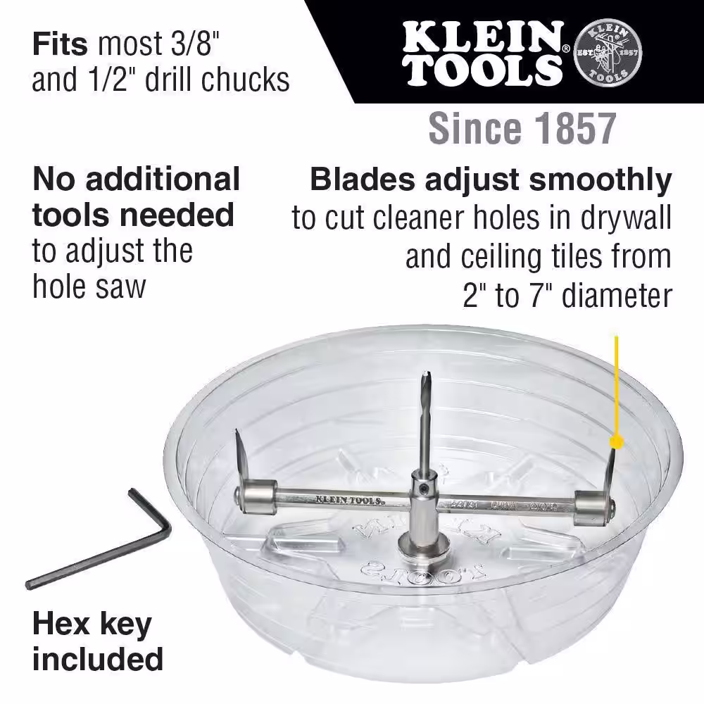 Klein Tools Adjustable Hole Saw