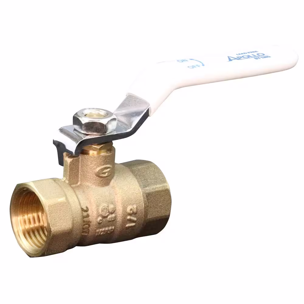 Apollo 1/2 in. x 1/2 in. Lead Free Forged Brass FPT x FPT Ball Valve