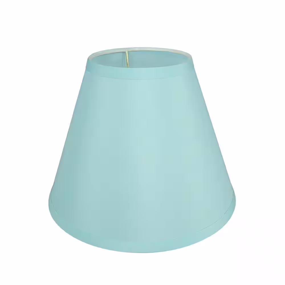 Aspen Creative Corporation 10 in. x 8 in. Light Blue Hardback Empire Lamp Shade