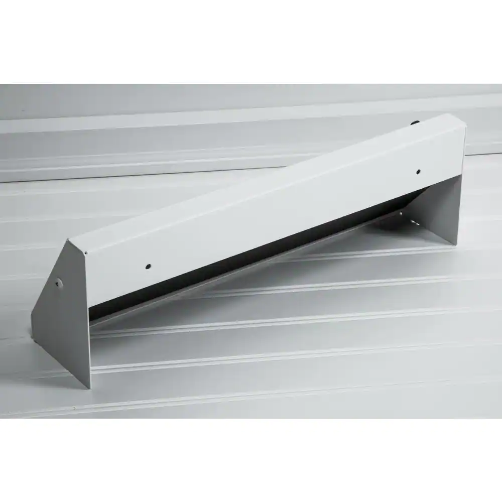 SteelCrest Tuscan, 15 in., White/Powder Coat, Steel Baseboard Vent with Damper