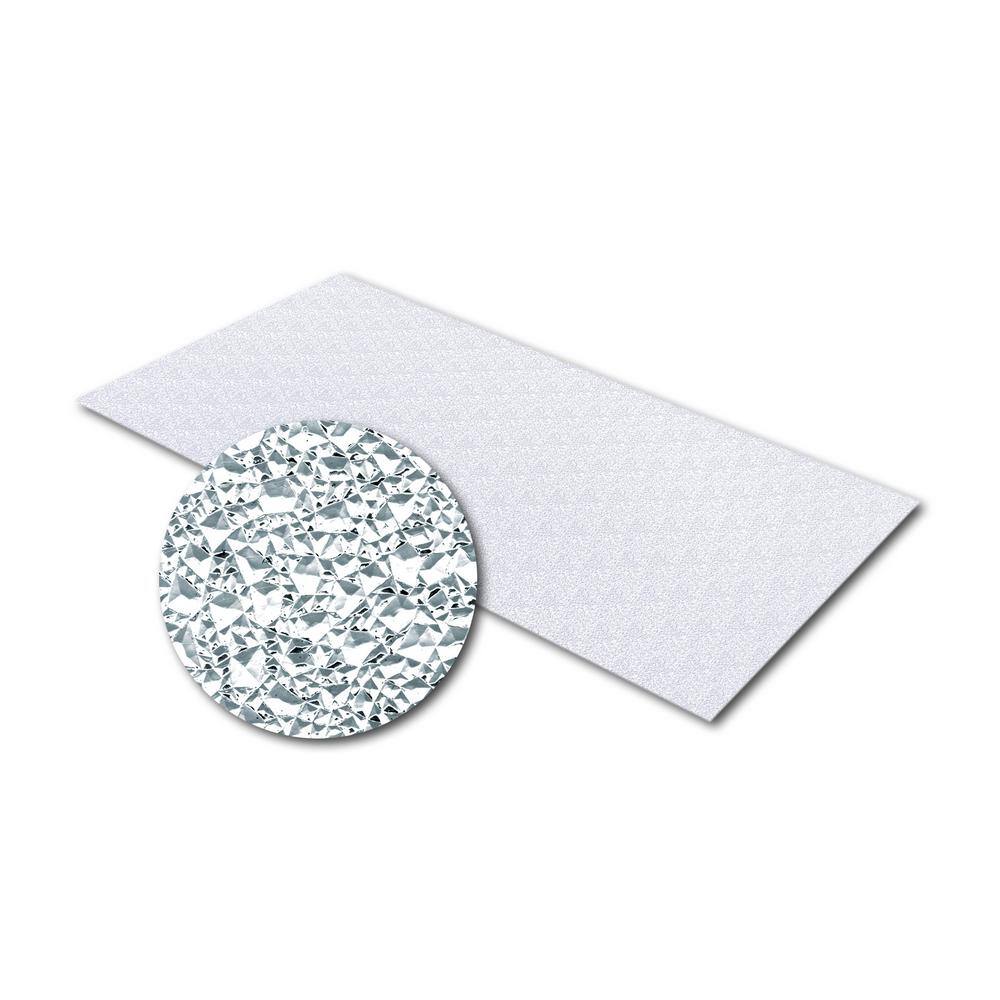 OPTIX 24 in. x 48 in. Clear Cracked Ice Acrylic Lighting Panel (20-Pack)