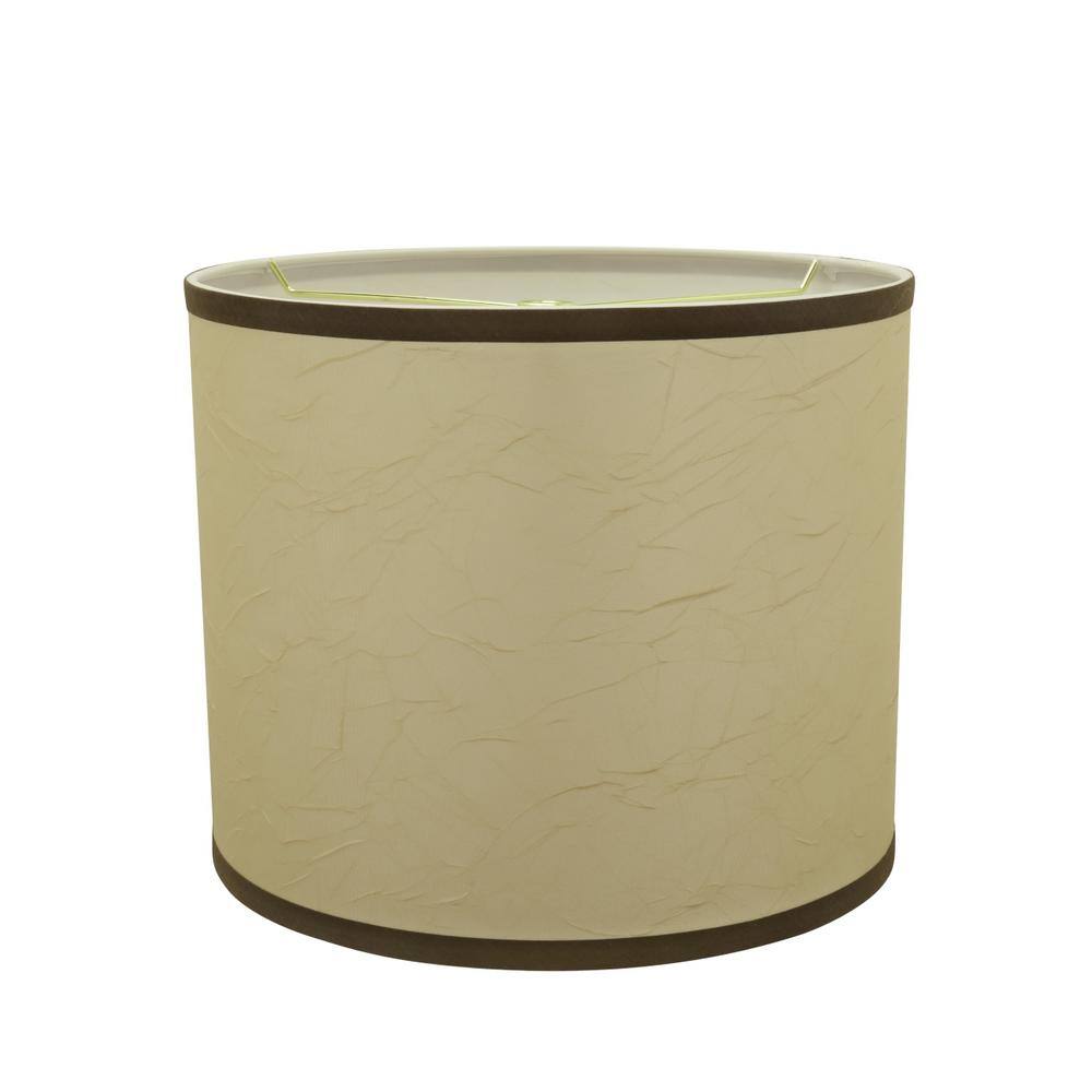 Aspen Creative Corporation 12 in. x 10 in. Beige Drum/Cylinder Lamp Shade