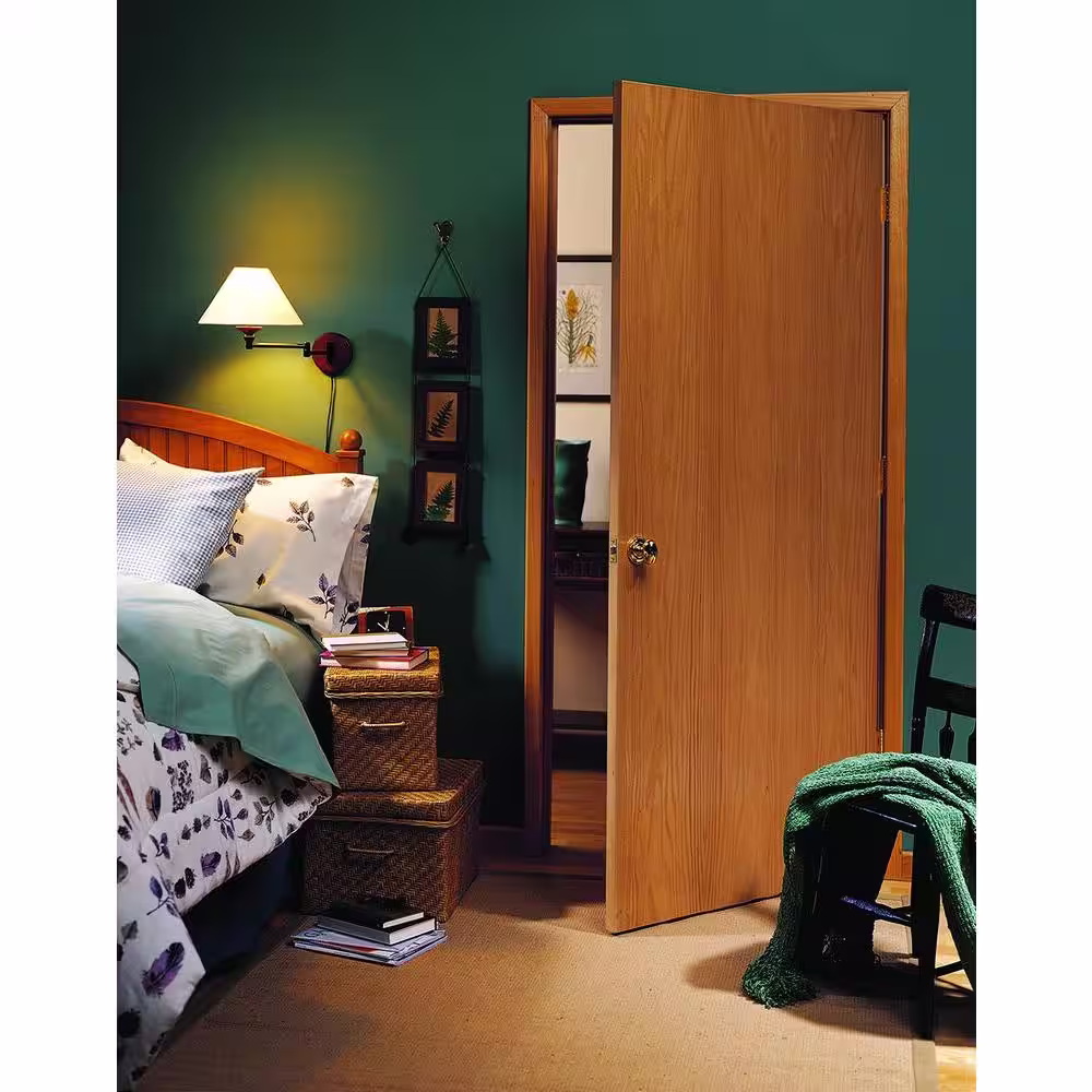 JELD-WEN 36 in. x 80 in. Unfinished Right-Hand Flush Hardwood Single Prehung Interior Door
