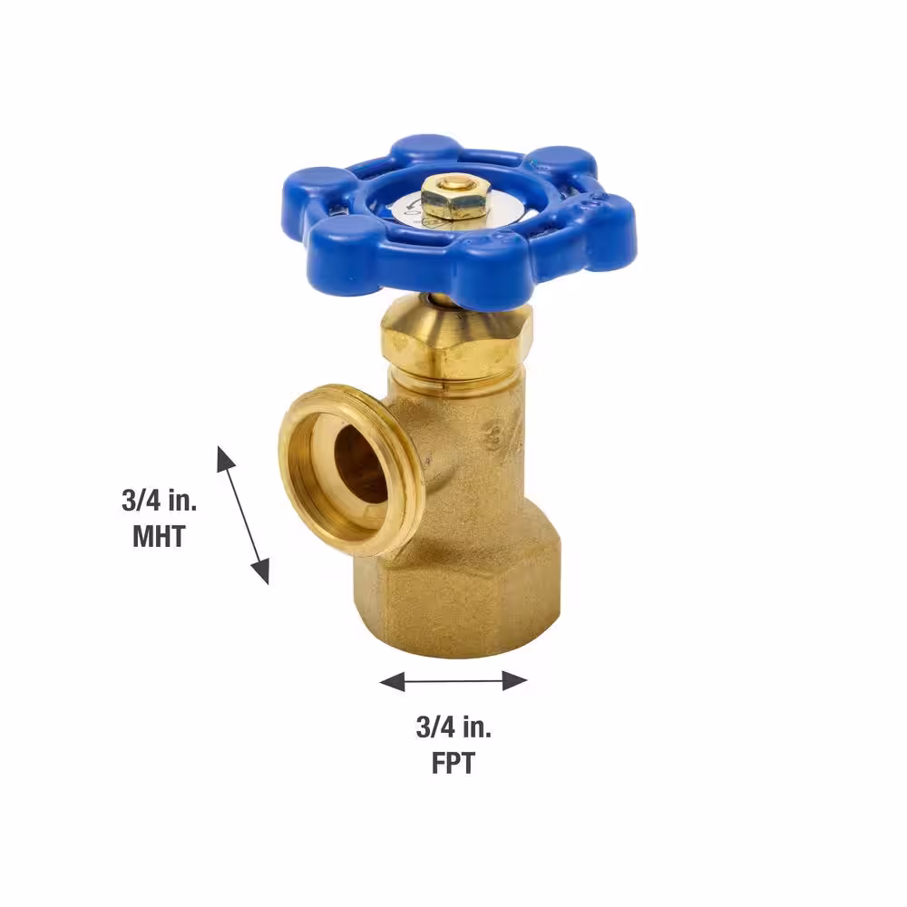 Everbilt 3/4 in. x 3/4 in. FIP x MHT Brass Boiler Drain Valve