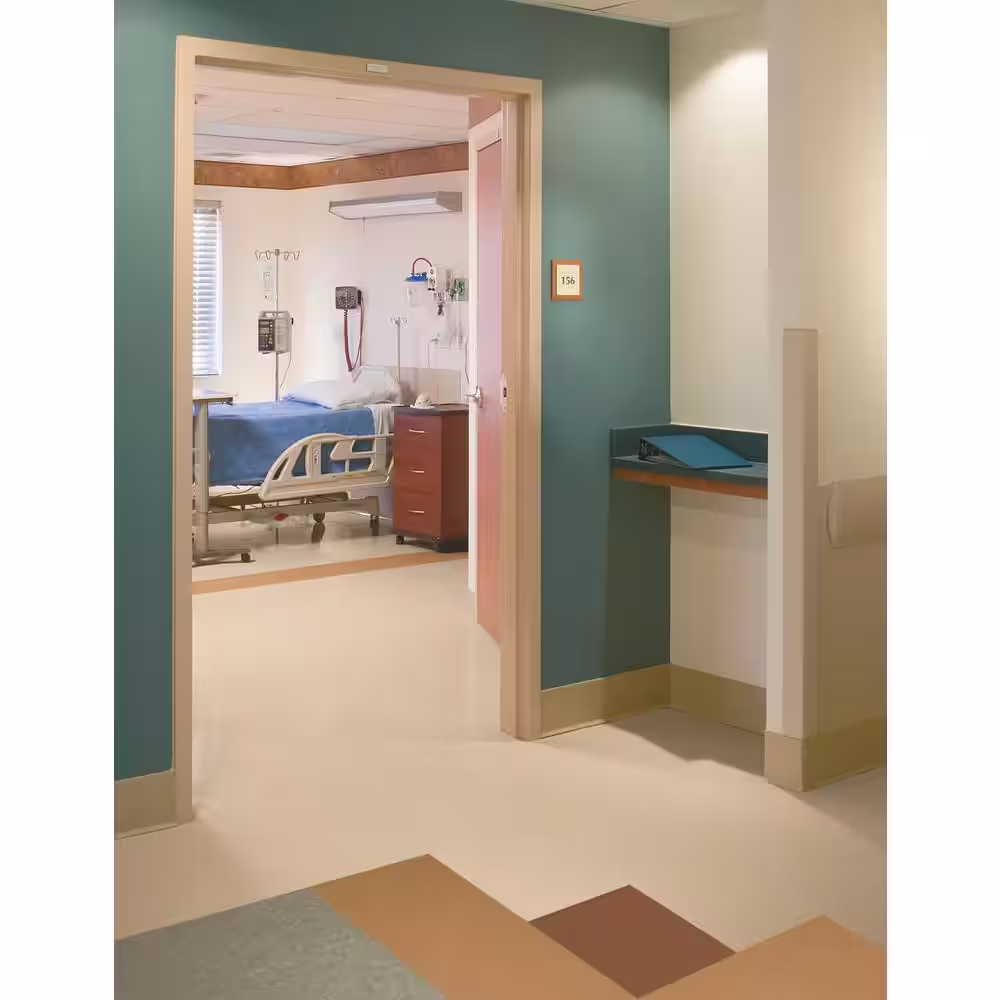 Armstrong Flooring Imperial Texture VCT 12 in. x 12 in. Doeskin Peach Standard Excelon Commercial Vinyl Tile (45 sq. ft. / case)