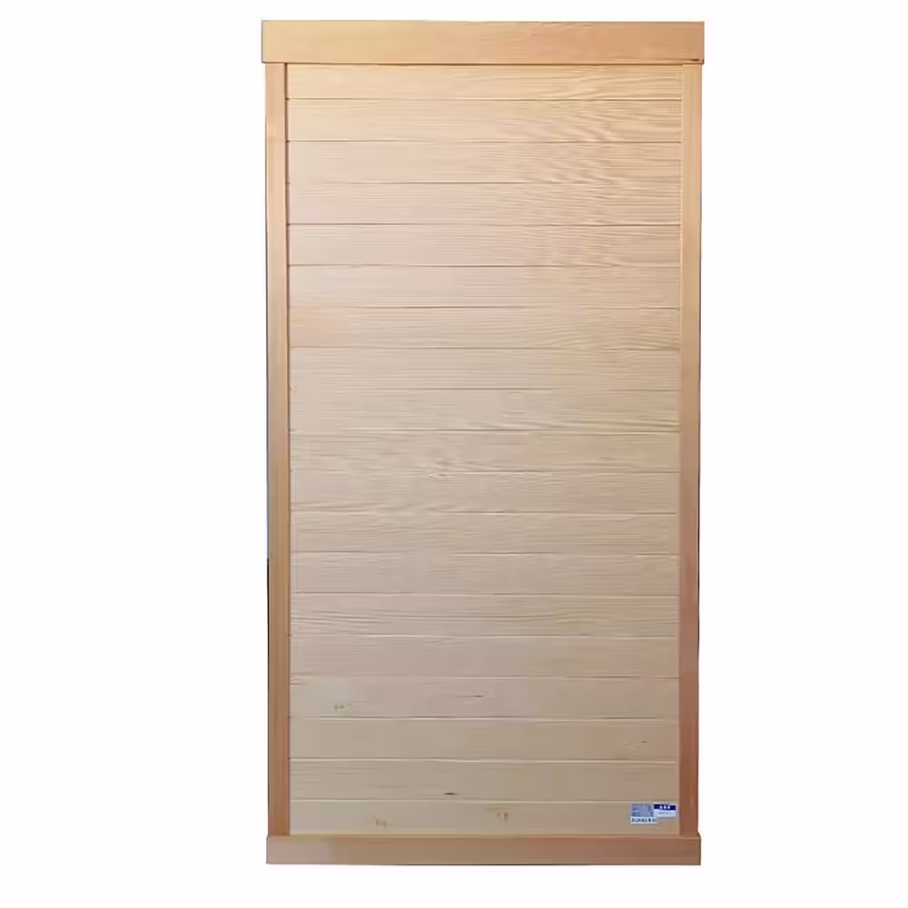 None 1-Person Sauna with 6 Carbon Far Infrared Heating Plate, Bluetooth, and Button Control
