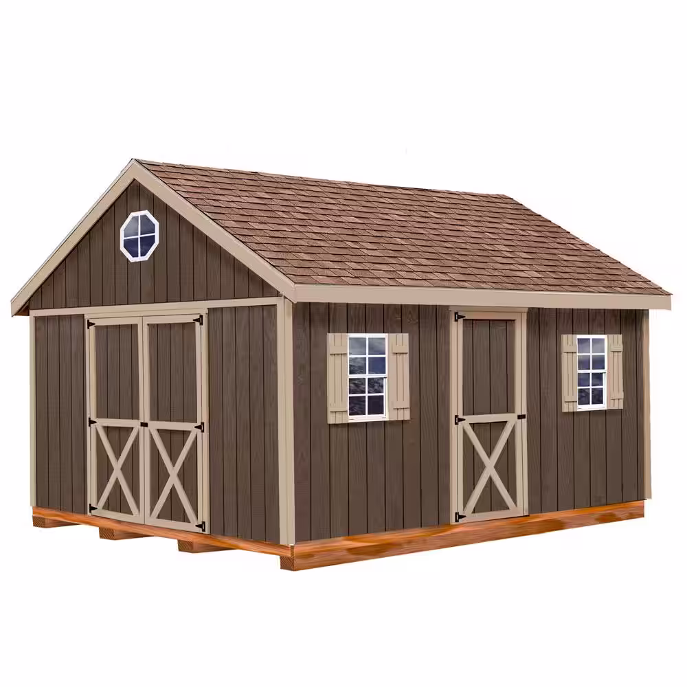 Best Barns Easton 12 ft. x 20 ft. Wood Storage Shed Kit with Floor Including 4 x 4 Runners