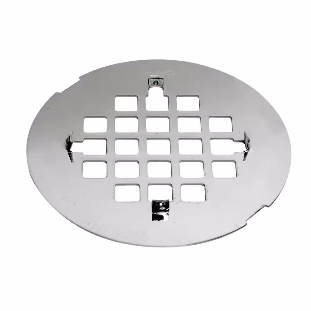 Oatey 4-1/4 in. Round Universal Snap-In Shower Strainer in Stainless Steel