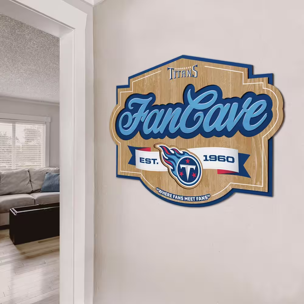 YouTheFan NFL Tennessee Titans Fan Cave Decorative Sign