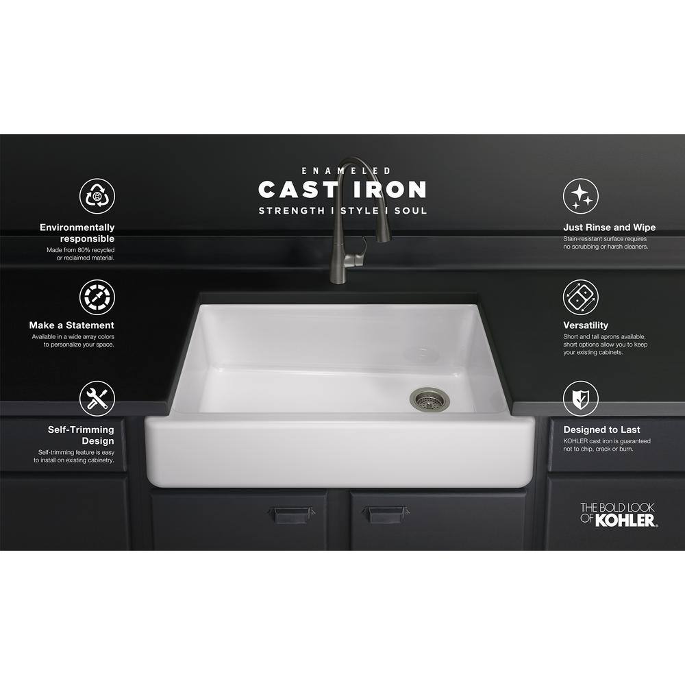 KOHLER Whitehaven 24 in. Bottom Sink Rack for Apron Front Sink in Stainless Steel