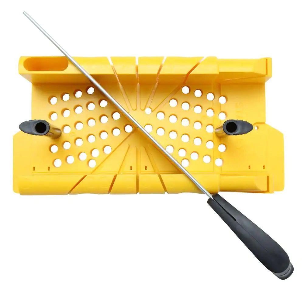 Stanley 14.5 in. Deluxe Clamping Miter Box with 14 in. Saw