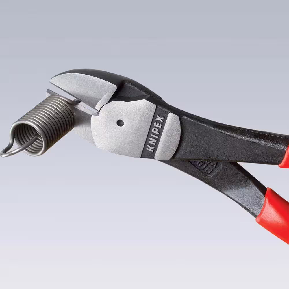 KNIPEX Heavy Duty Forged Steel 7 in. High Leverage Diagonal Cutters with 64 HRC Cutting Edge