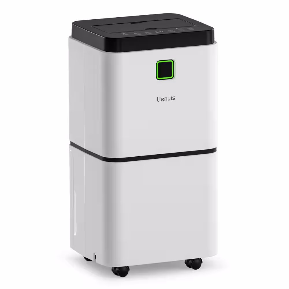 Edendirect 25 pt. 1,500 sq.ft. Dehumidifier for Home and Basements in White with Bucket