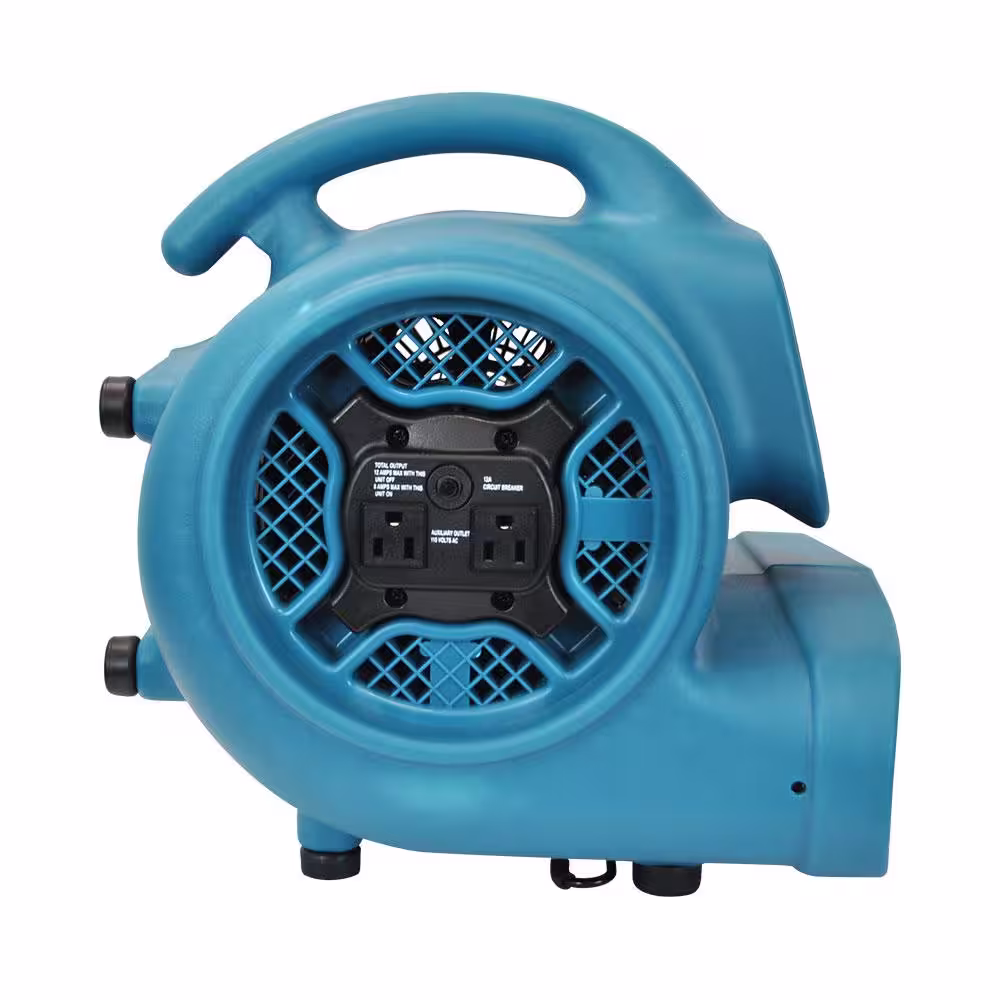 XPOWER Freshen Aire 2000 CFM 3-Speed Scented Air Mover Blower Fan with Timer and Power Outlets