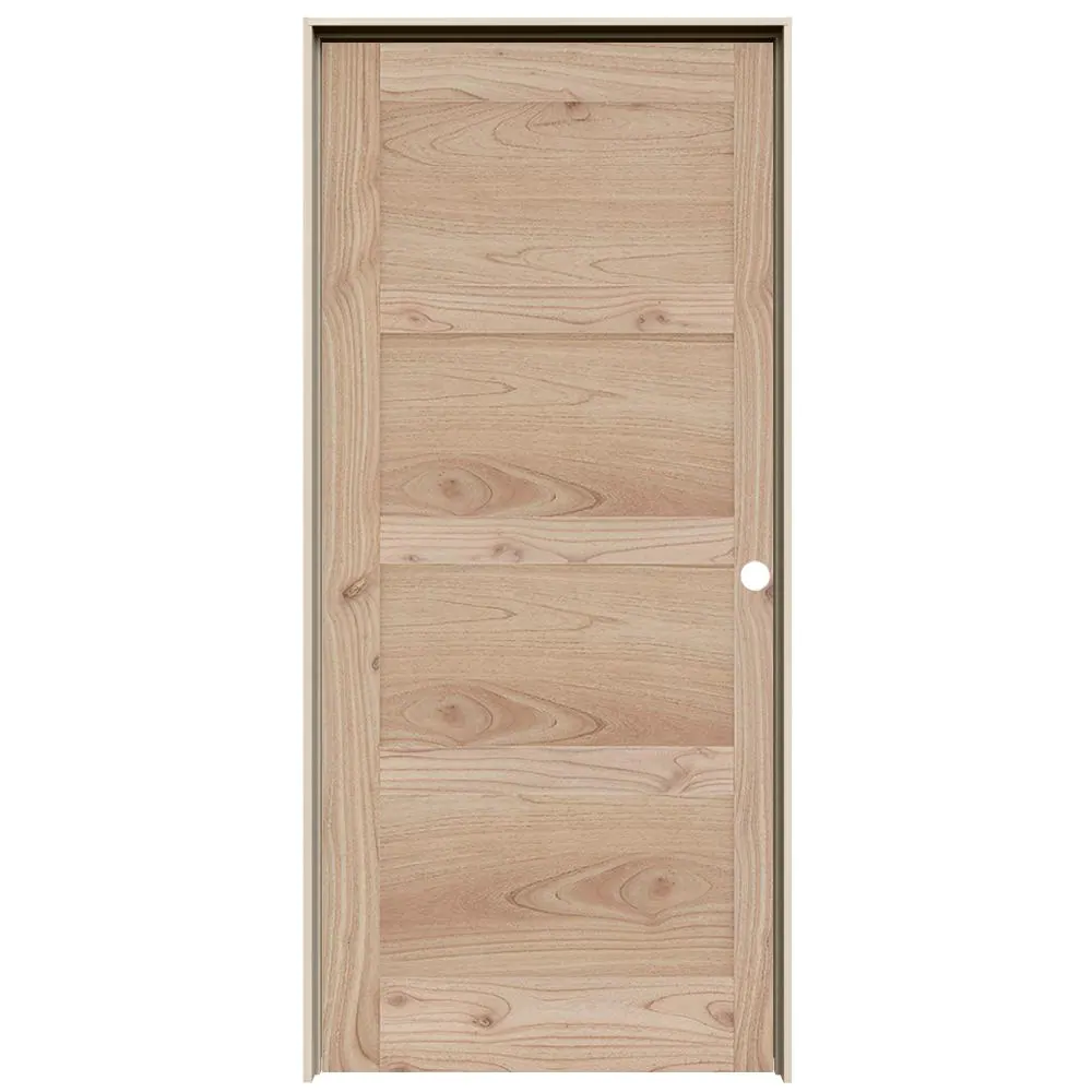JELD-WEN MODA Rustic 30 in. x 80 in. Solid Wood Unfinished Wood Interior Door Slab