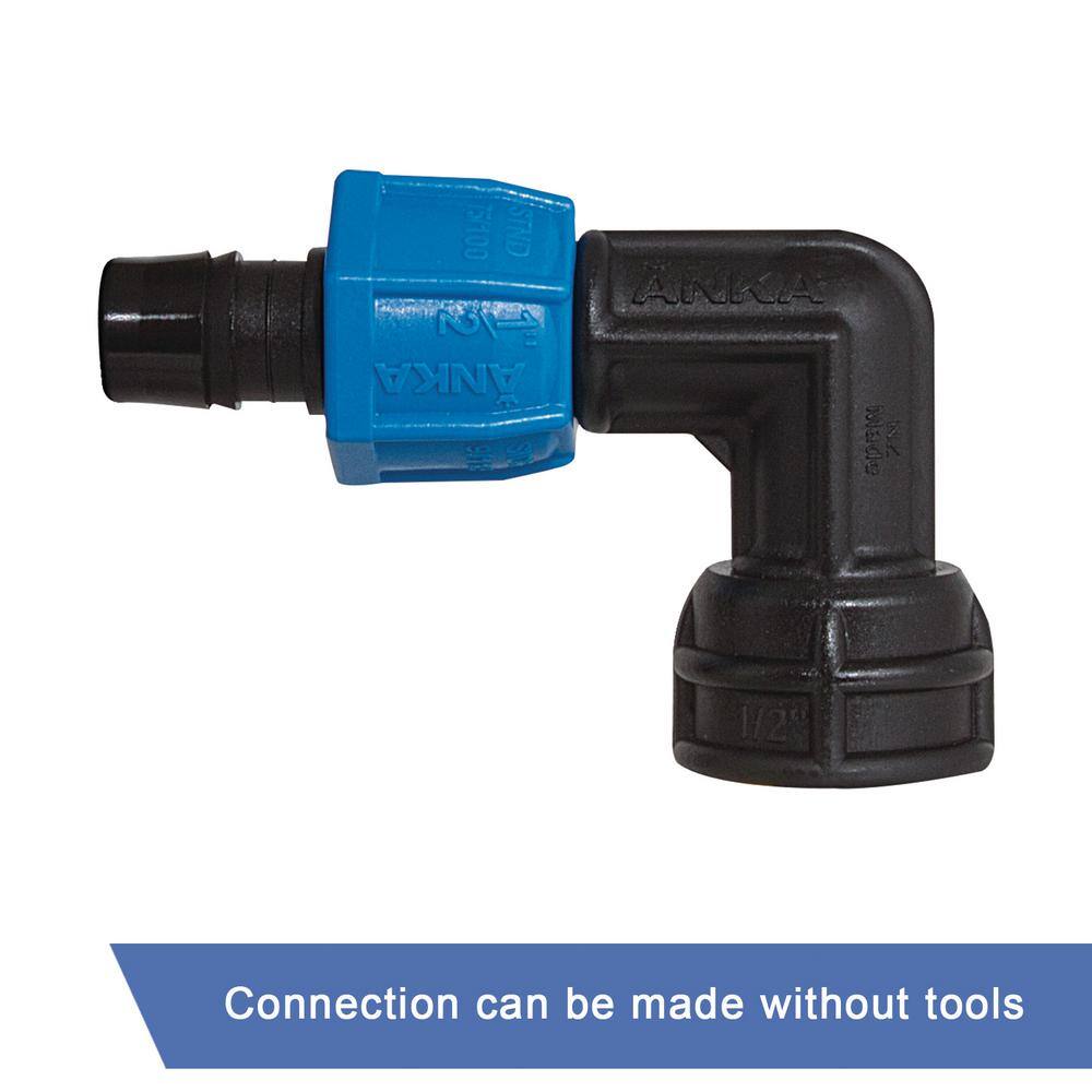 Watts ANKA 1/2 in. Fiberglass Reinforced Nylon 90-Degree FNPT x Barb Elbow
