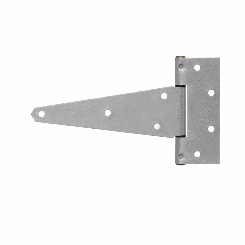 Everbilt 8 in. Galvanized Heavy-Duty Tee Hinge (2-Pack)