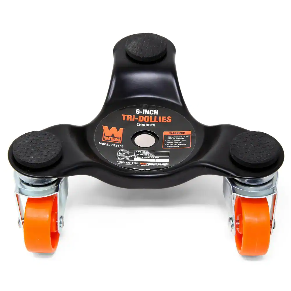 WEN 6 in. 165 lbs. Capacity Furniture Moving Tri-Dolly Set (4-Pack)