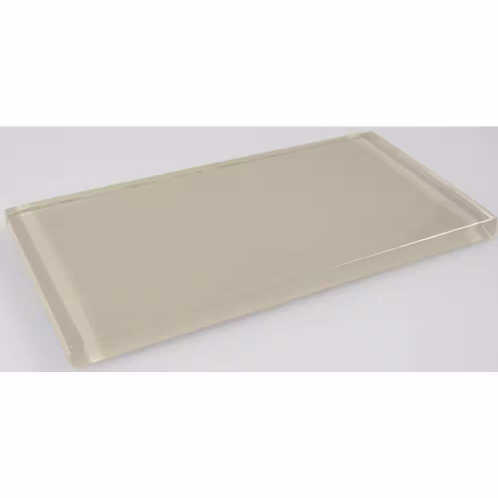 ABOLOS Modern Design Styles Design Cream 3 in. x 6 in. Glossy Glass Wall Pool Tile (10 sq. ft./Case)