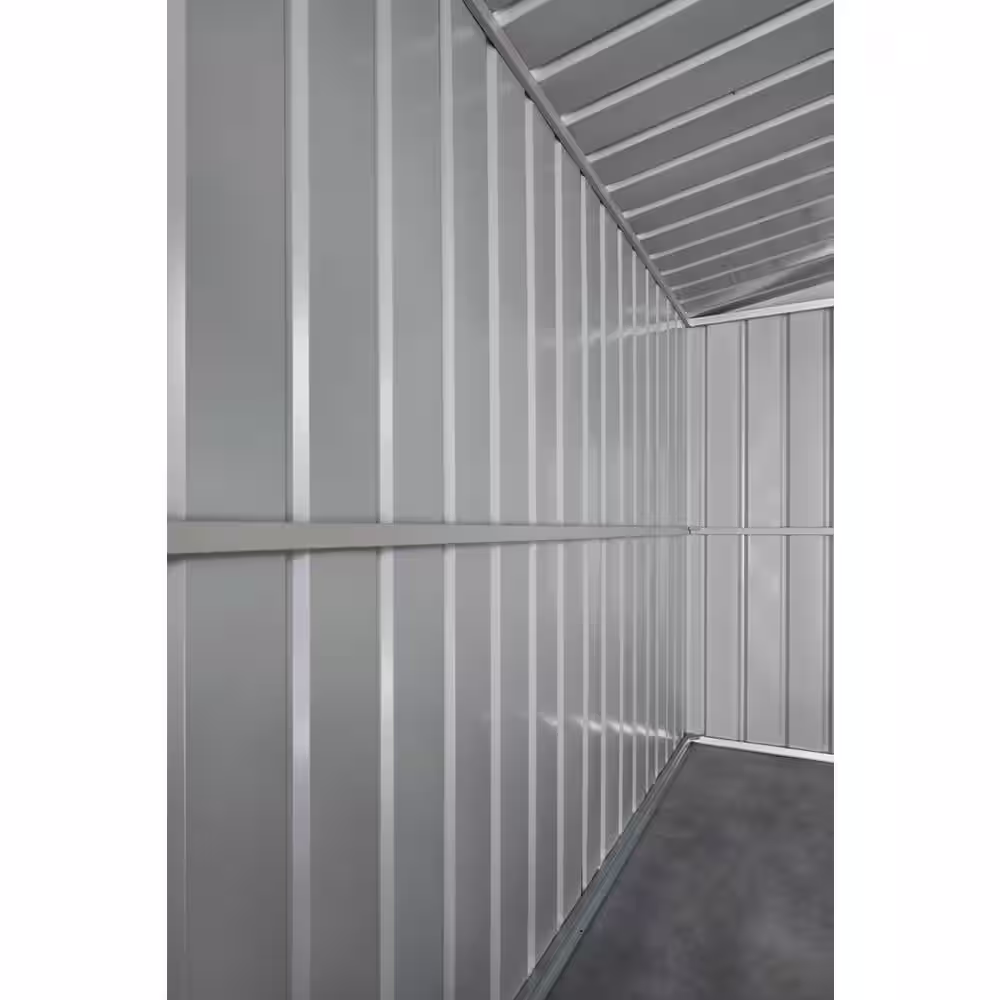 Globel Do-it Yourself Gable 10 ft. W x 8 ft. D Metal Outdoor Storage Shed with Double Sliding Doors 80 sq. ft.