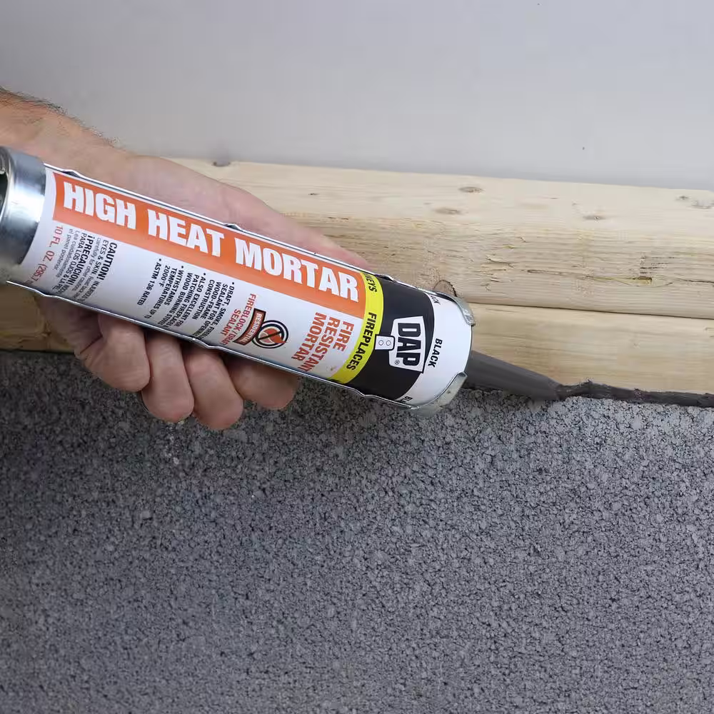 DAP 10.1 oz. Black High Heat Mortar Sealant (12-Pack)