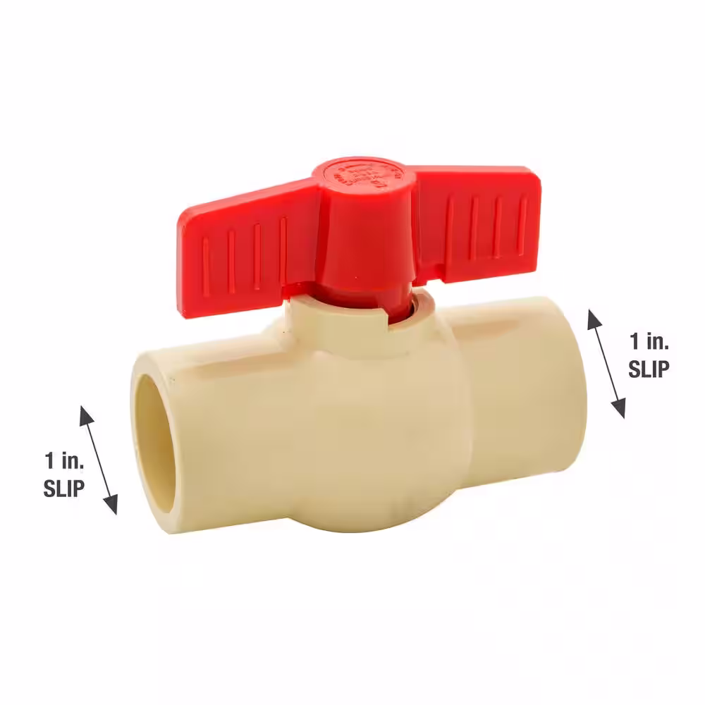Everbilt 1 in. CPVC Solvent x Solvent Ball Valve