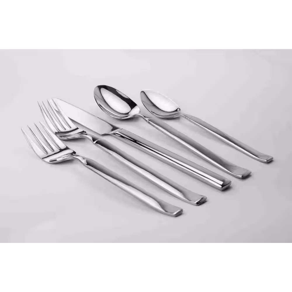 None Astor 20-Piece Matte 18/0 Stainless Steel Flatware Set (Service for 4)