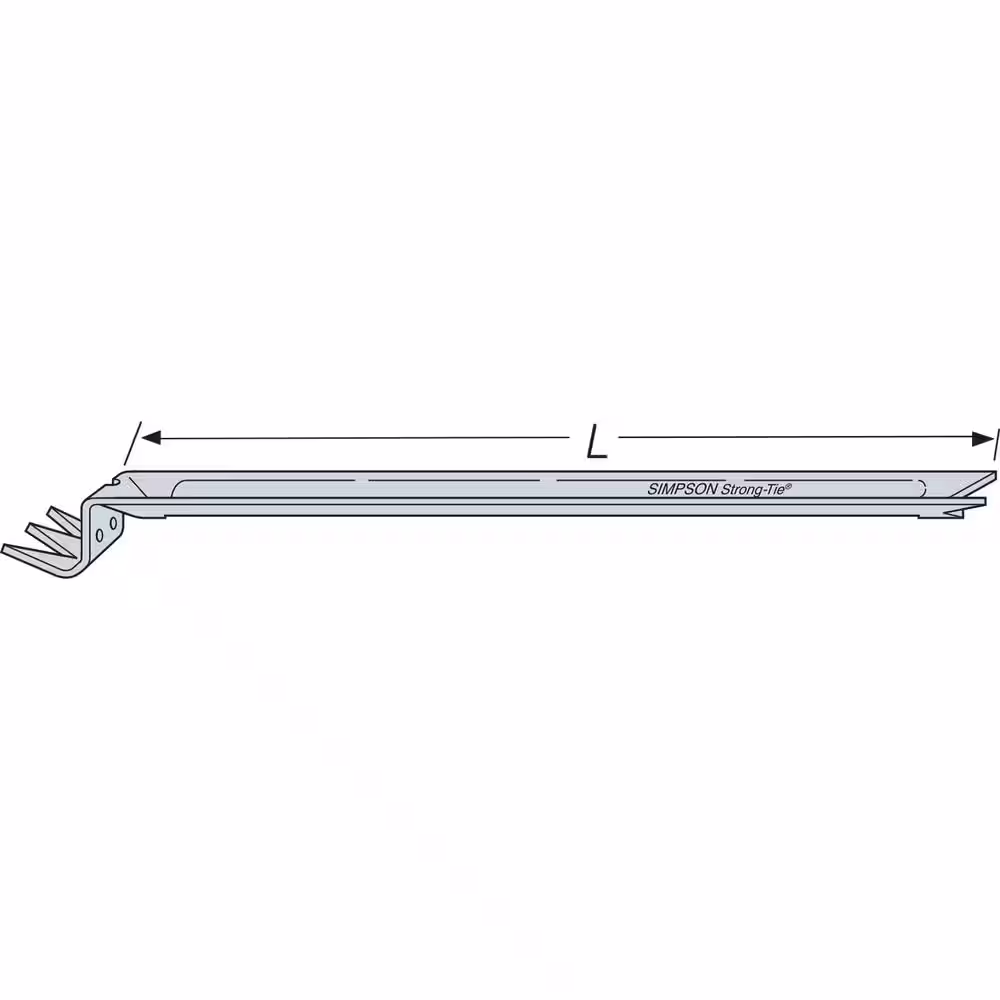 Simpson Strong-Tie NCA 20-Gauge Galvanized Nailless Bridging for 2x10 and 2x16 Nominal Lumber