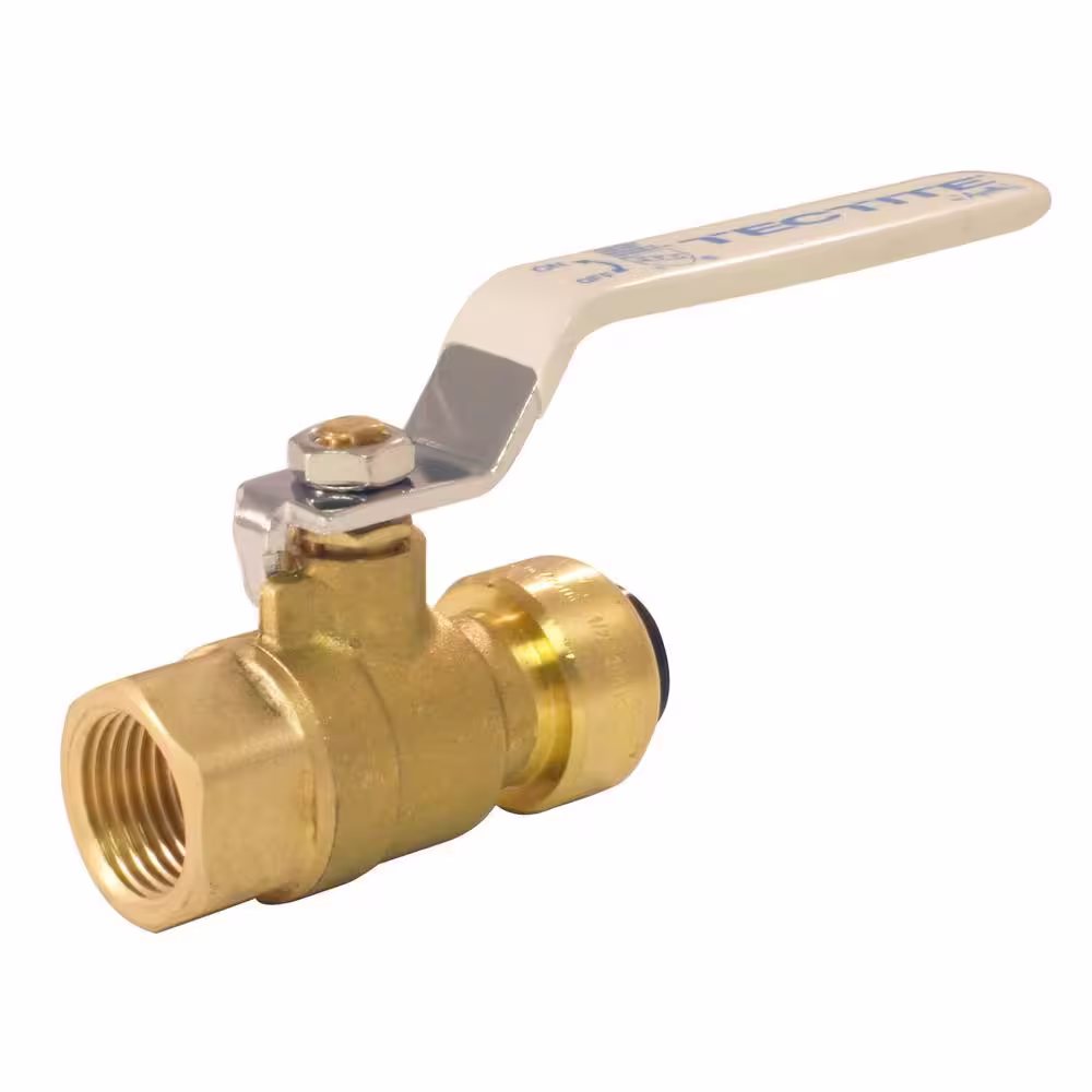 Tectite 1/2 in. Brass Push-to-Connect x Female Pipe Thread Ball Valve