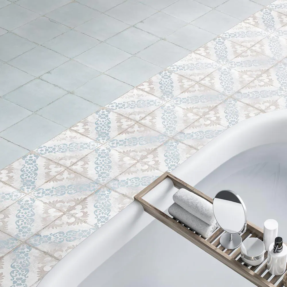 Merola Tile Barcelona Ocean 5-3/4 in. x 5-3/4 in. Porcelain Floor and Wall Tile (10.56 sq. ft./Case)