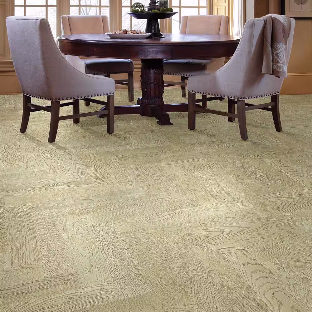 Shaw Rodeo Drive Chanel White Oak 1/2 in. T x 5 in. W Distressed Engineered Hardwood Flooring (27.9 sqft/case)