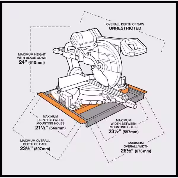 BORA Portacube STR Miter Saw Workstation and Pedestal Roller Combo
